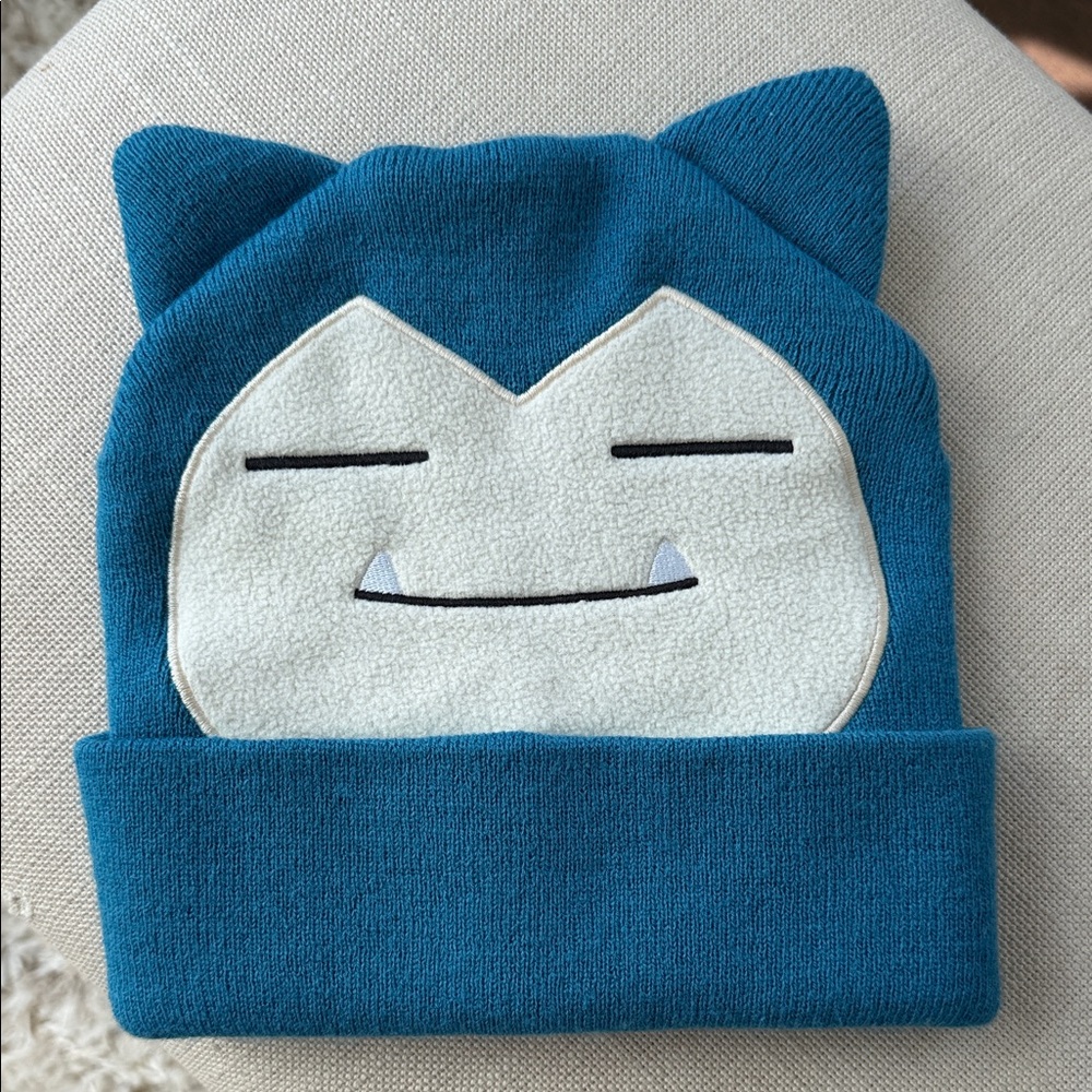Pokemon Blue Snorlax Knit Beanie Hat